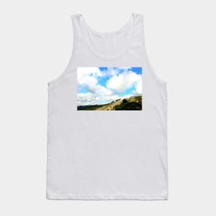 Scene from Casertavecchia with huge white clouds Tank Top